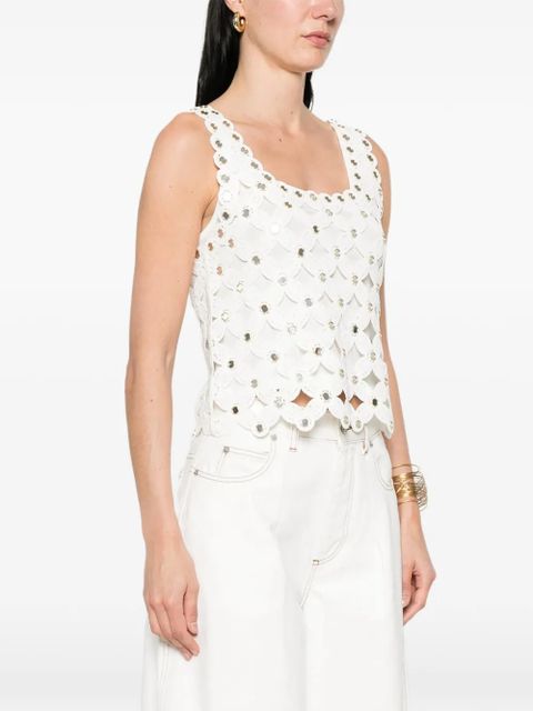 Maje embellished top - White