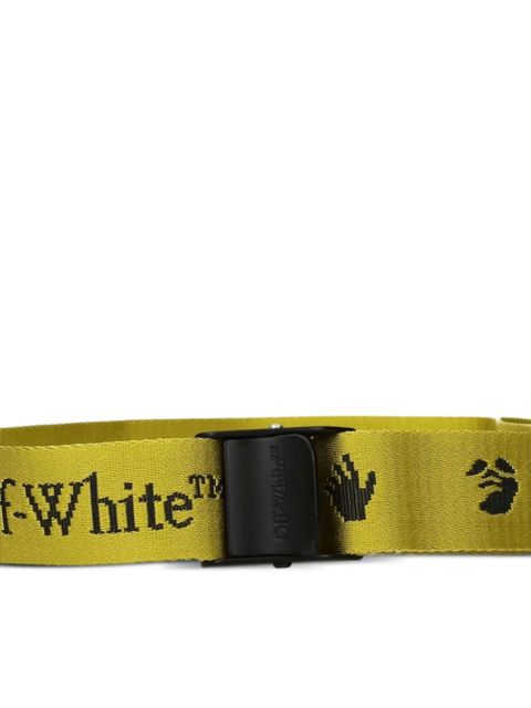 Off-White logo-print belt - Yellow - zdjęcie produktu nr 2