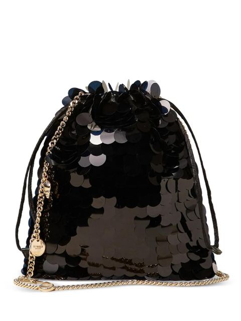 TWINSET sequin charm-detail clutch bag - Black - zdjęcie produktu nr 1