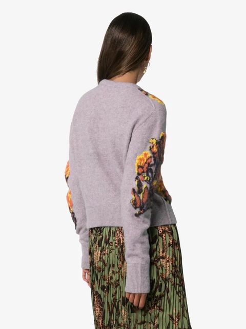 Chloé floral Intarsia sweater - Purple