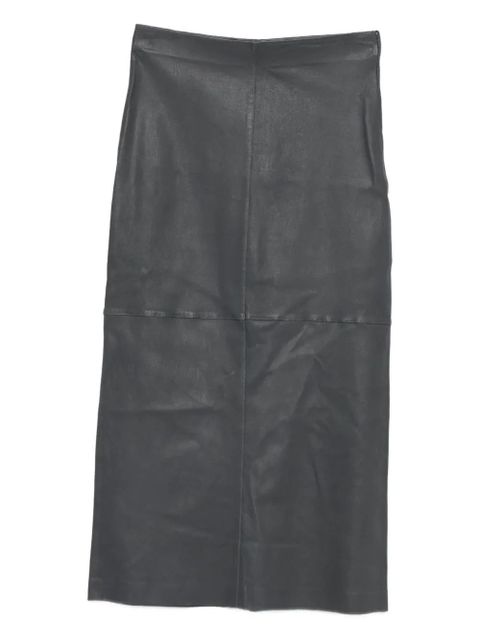 Alysi stretch leather skirt - Black - zdjęcie produktu nr 1