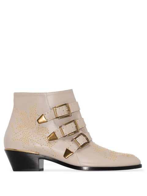 Chloé Susanna 30mm studded ankle boots - Neutrals - zdjęcie produktu nr 1