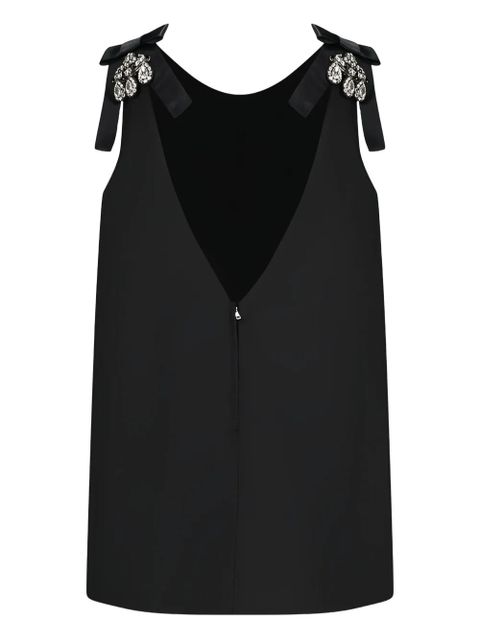 Dolce & Gabbana crystal-embellishment mini dress - Black - zdjęcie produktu nr 2