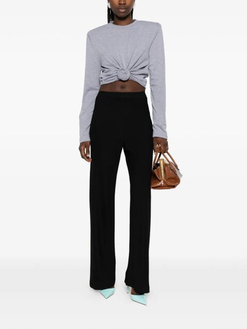 Magda Butrym knotted T-shirt - Grey - zdjęcie produktu nr 2