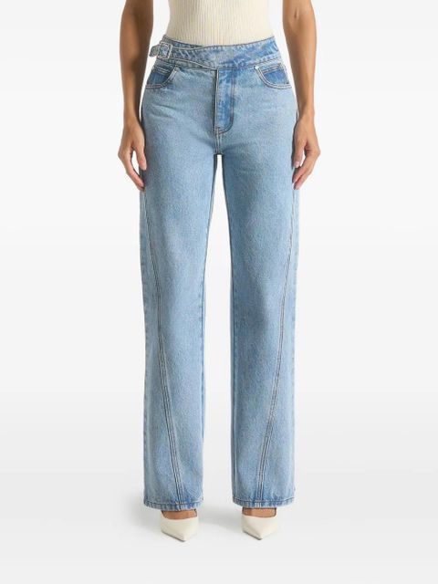 Manière De Voir Joane twisted-leg jeans - Blue - zdjęcie produktu nr 1