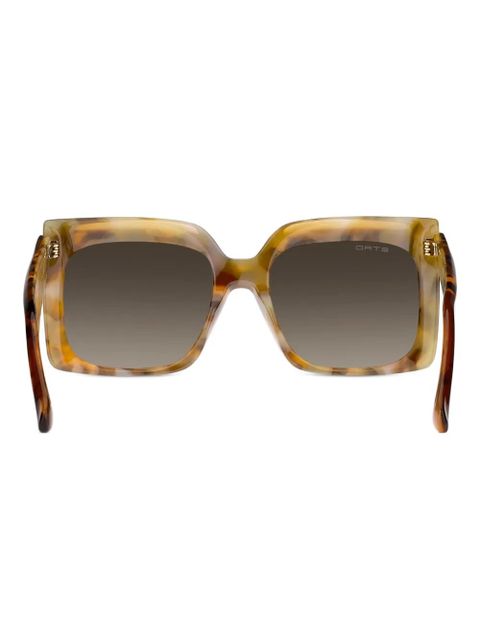 ETRO tortoiseshell geometric sunglasses - Brown