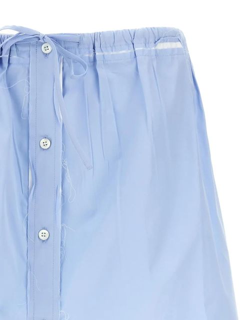 Miu Miu drawstring front mini skirt - Blue - zdjęcie produktu nr 2