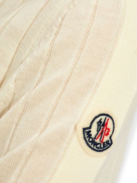 Moncler roll-neck wool-cashmere sweater - Neutrals