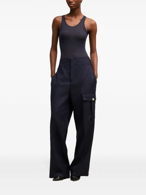 AMI Paris straight fit cargo trousers - Blue - zdjęcie produktu nr 2