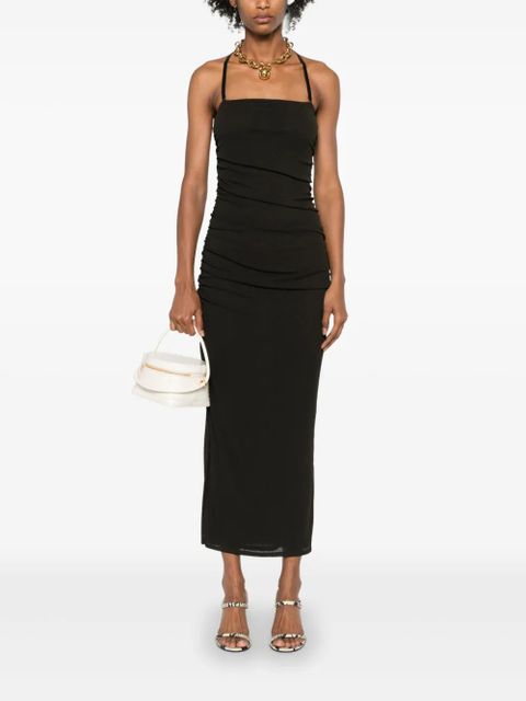 Nanushka ruched halterneck midi dress - Grey - zdjęcie produktu nr 2