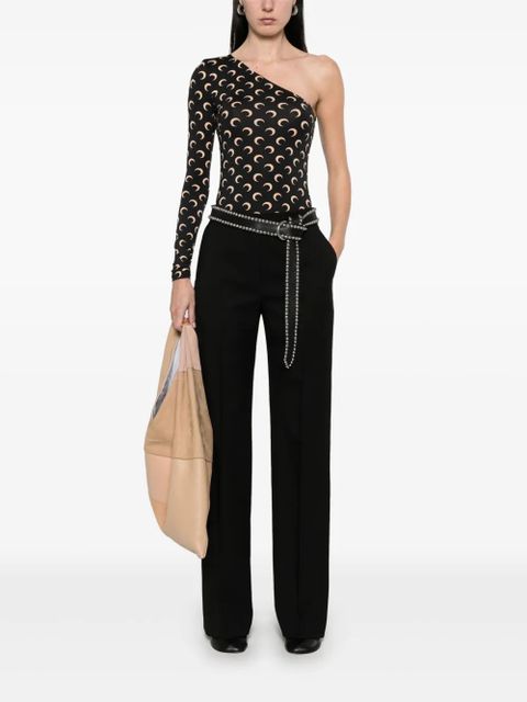 Marine Serre Crescent Moon asymmetric top - Black - zdjęcie produktu nr 2