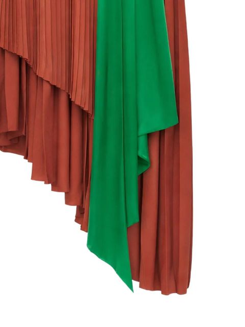 LOEWE asymmetric midi dress - Brown - zdjęcie produktu nr 2