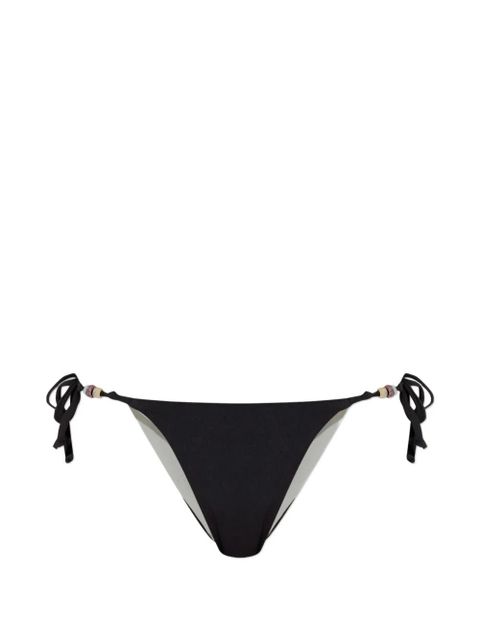 Bond-eye Anali reversible beaded-tie bikini briefs - Black - zdjęcie produktu nr 1