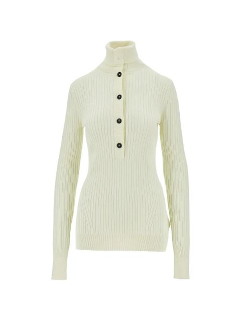 ENTIRE STUDIOS button turtleneck sweater - Neutrals - zdjęcie produktu nr 1