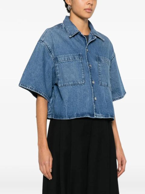 Alexander Wang cropped denim shirt - Blue - zdjęcie produktu nr 2