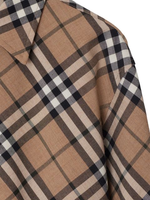 Burberry check-pattern poplin shirt - Neutrals