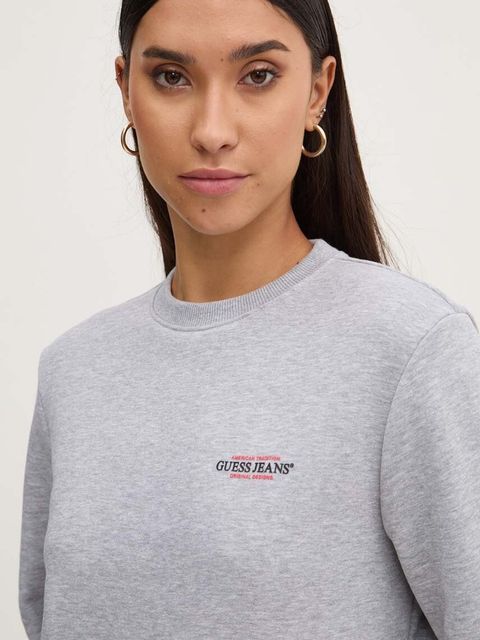 Guess Jeans bluza damska kolor szary z nadrukiem W4YQ07 KC811 - zdjęcie produktu nr 1