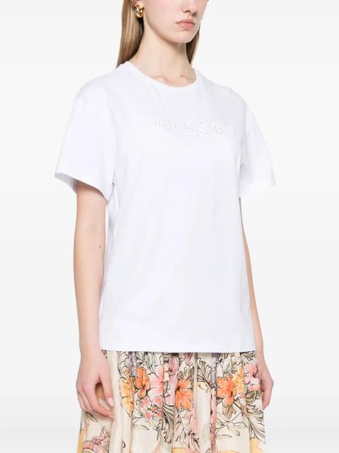 TWINSET logo-embroidered T-shirt - White