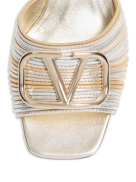 Valentino Garavani 60mm VLogo Signature sandals - Silver