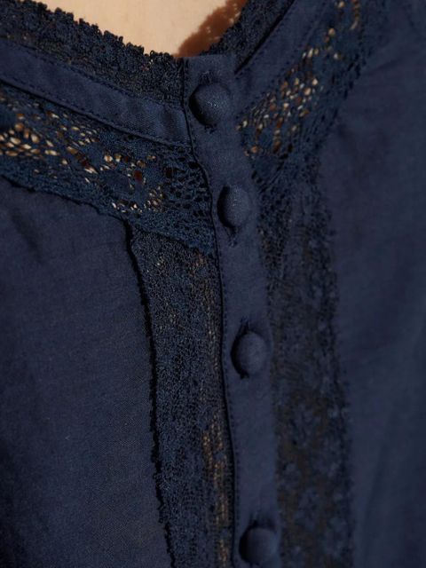 Zadig&Voltaire lace-trimmed tank top - Blue