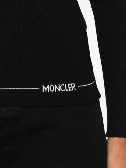 Moncler ribbed turtleneck sweater - Black