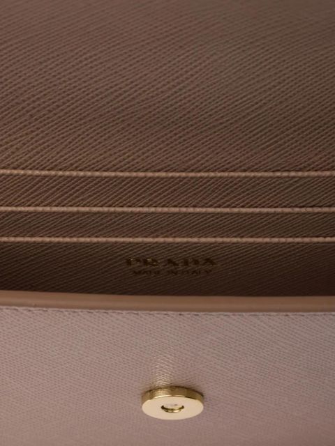 Prada logo plaque satchel bag - Pink