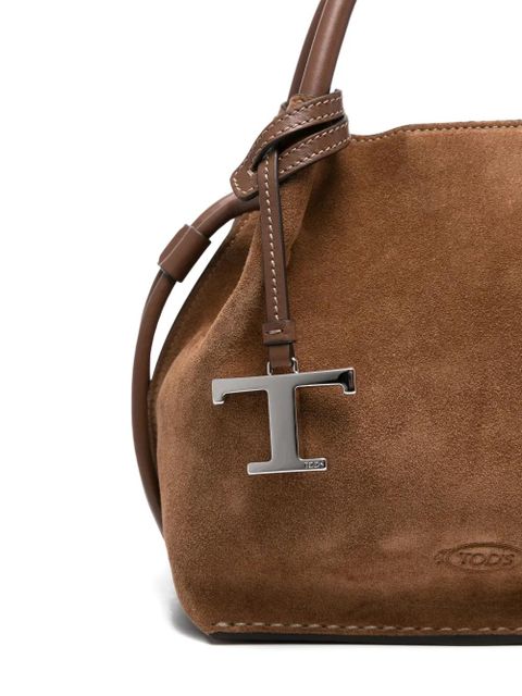 Tod's suede leather tote bag - Brown