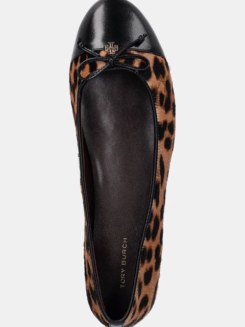 Tory Burch baleriny skórzane Cap-Toe Ballet
