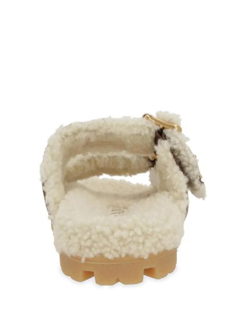 Prada buckle-detail sandals - Brown