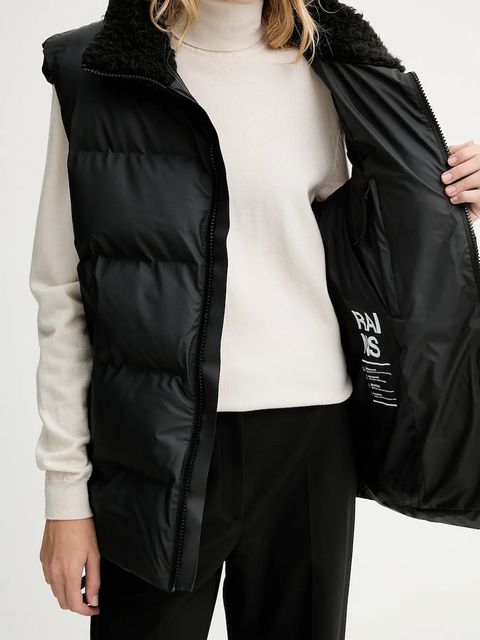 Rains bezrękawnik 17220 Alta Vision Puffer Vest kolor czarny zimowy 17220