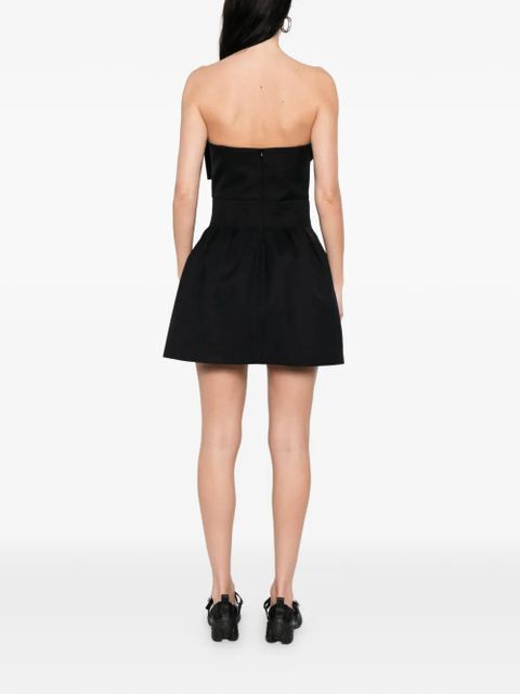 SHUSHU/TONG button-detail mini dress - Black