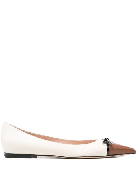 Valentino Garavani leather ballet flats - White - zdjęcie produktu nr 1