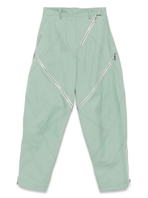 The Attico zip-detail trousers - Green - zdjęcie produktu nr 1