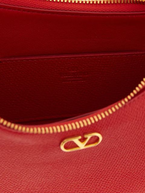 Valentino Garavani mini VLogo leather shoulder bag - Red