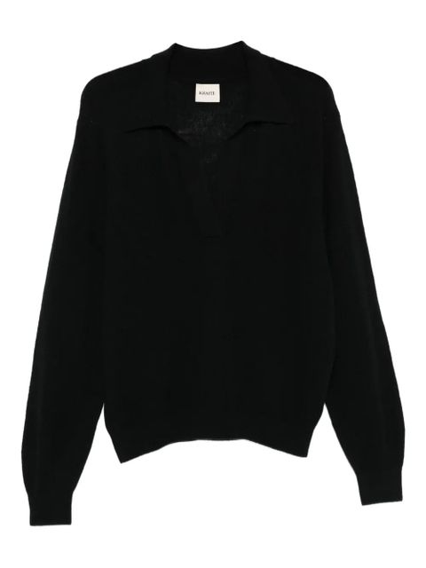 KHAITE long-sleeve polo tops - Black - zdjęcie produktu nr 1