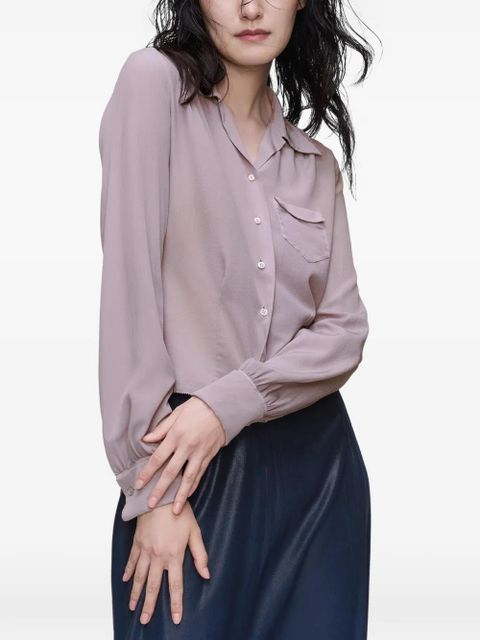 Maison Margiela long-sleeve pocket shirt - Pink