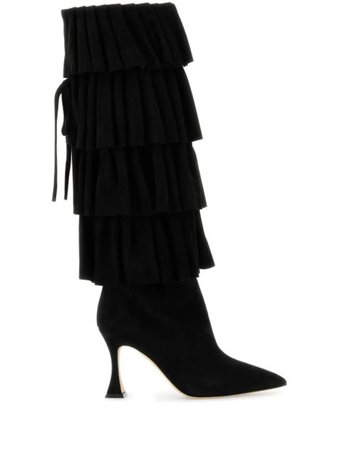 Manolo Blahnik 90mm Miralone boots - Black - zdjęcie produktu nr 1