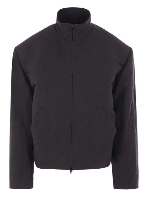 Balenciaga high-collar padded-shoulder jacket - Black - zdjęcie produktu nr 1