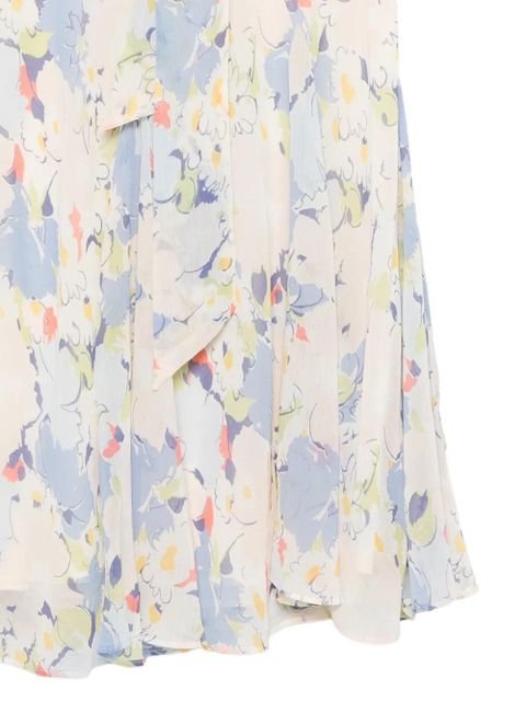 Lauren Ralph Lauren floral-print midi dress - Neutrals