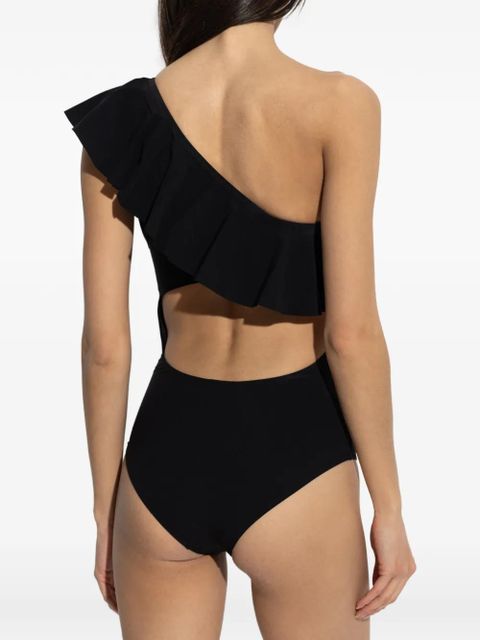 ISABEL MARANT Sicilya ruffled swimsuit - Black