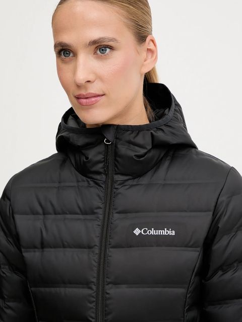 Columbia kurtka sportowa puchowa Lake 24 kolor czarny przejściowa 2088363
