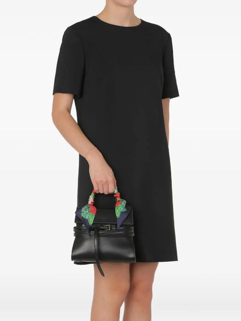 Moschino small Tie Me scarf-detail tote bag - Black - zdjęcie produktu nr 2