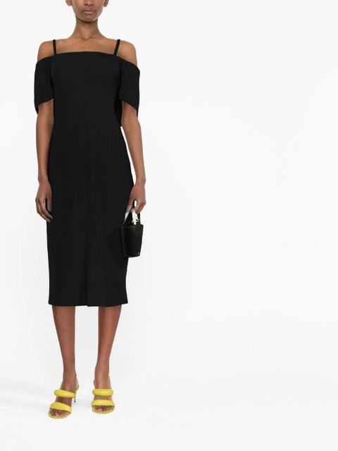 Victoria Beckham off-shoulder midi dress - Black - zdjęcie produktu nr 2