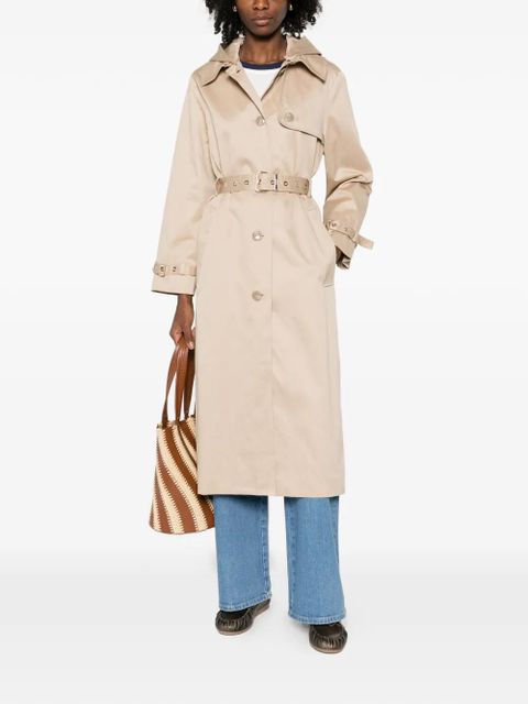 Maje belted hooded raincoat - Neutrals - zdjęcie produktu nr 2
