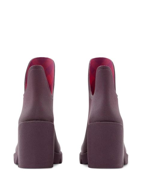 Burberry 70mm round-toe slip-on boots - Purple