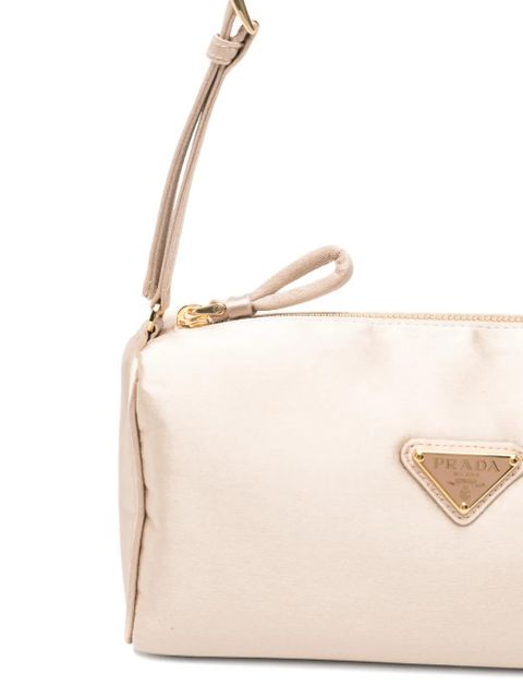 Prada logo-plaque mini bag - Neutrals