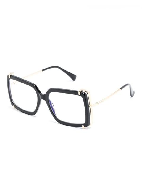 Max Mara Eyewear square-frame glasses - Gold - zdjęcie produktu nr 2