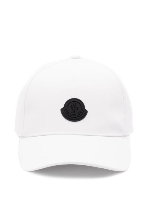 Moncler logo-patch baseball cap - White - zdjęcie produktu nr 1