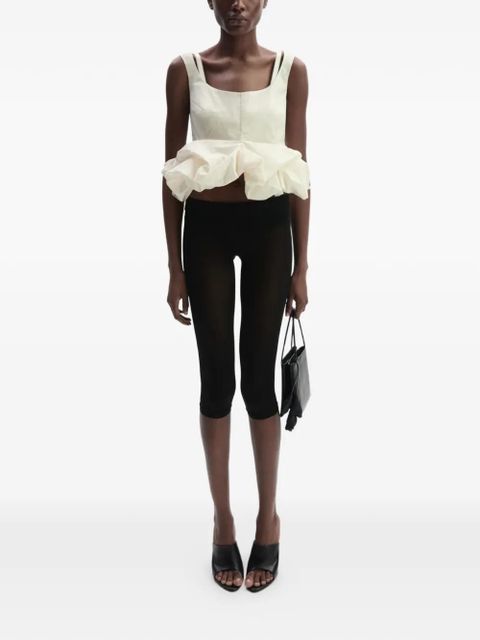 Magda Butrym ruffled peplum blouse - Neutrals - zdjęcie produktu nr 2