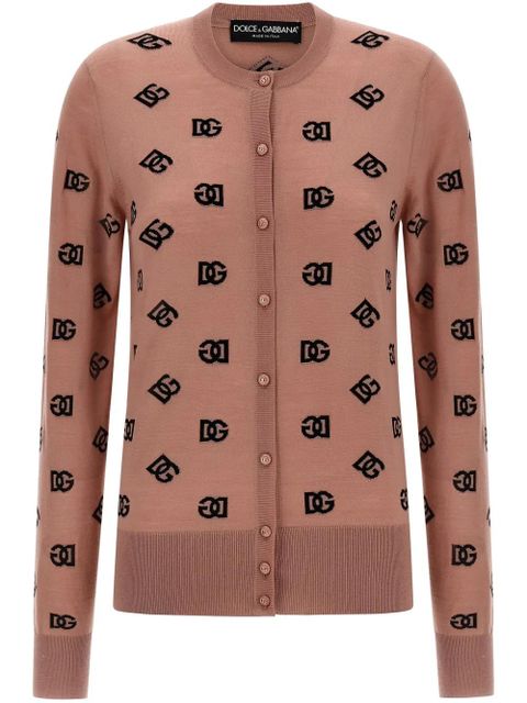 Dolce & Gabbana DNA logo-print cardigan - Pink - zdjęcie produktu nr 1